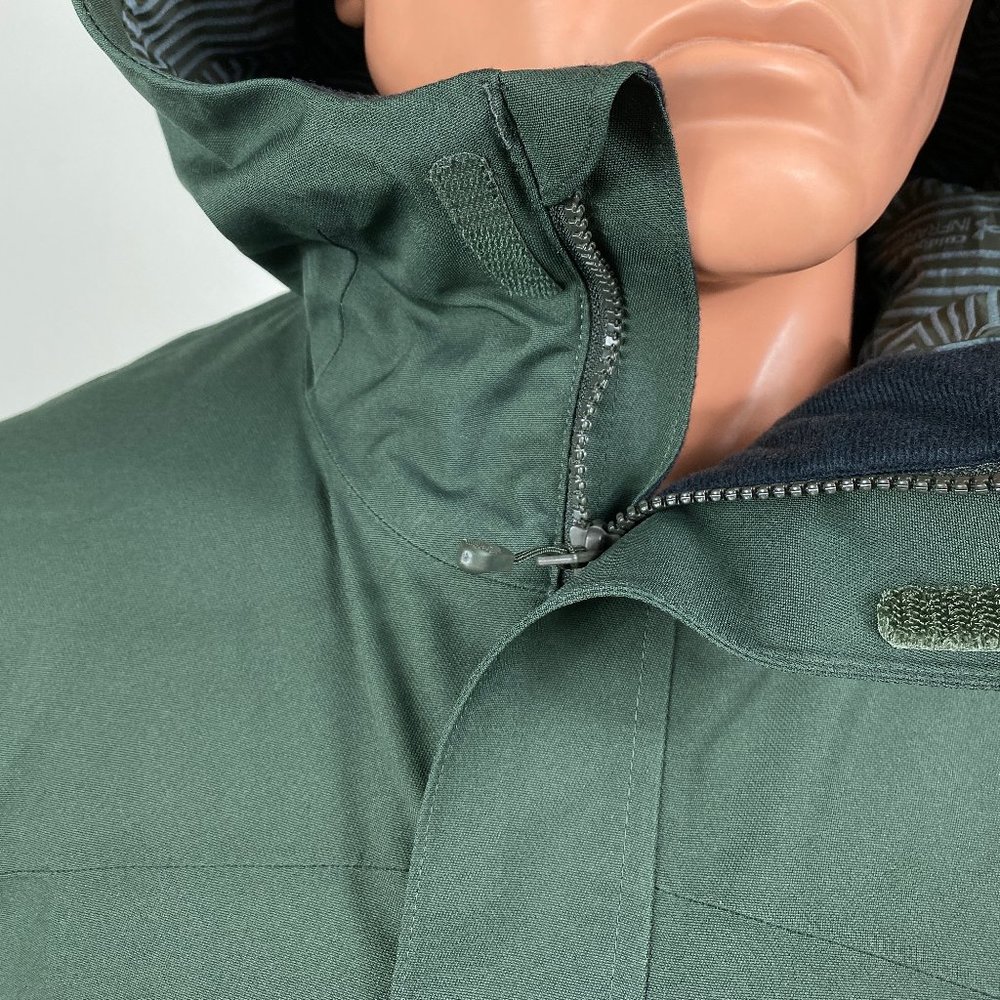 UA Winter Jacket for Men Insulated Green Under Armour Coat Hooded 1280813 310 - Picture 4 of 16